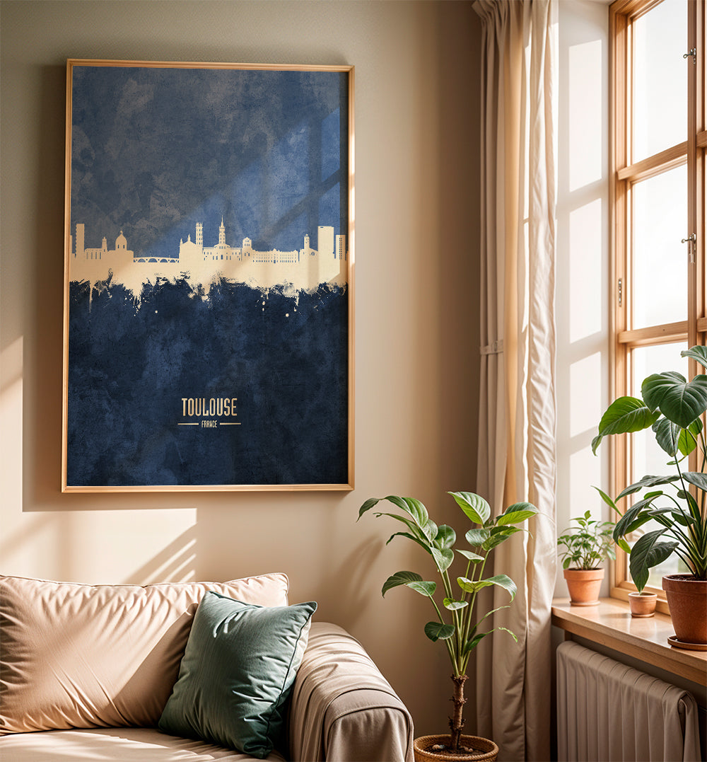 Toulouse Skyline bleu