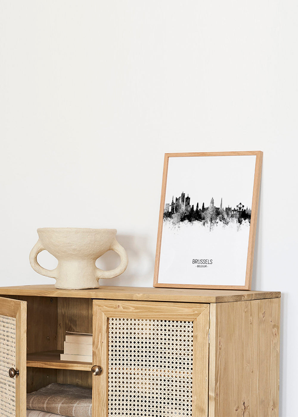Brussels Skyline noir et blanc