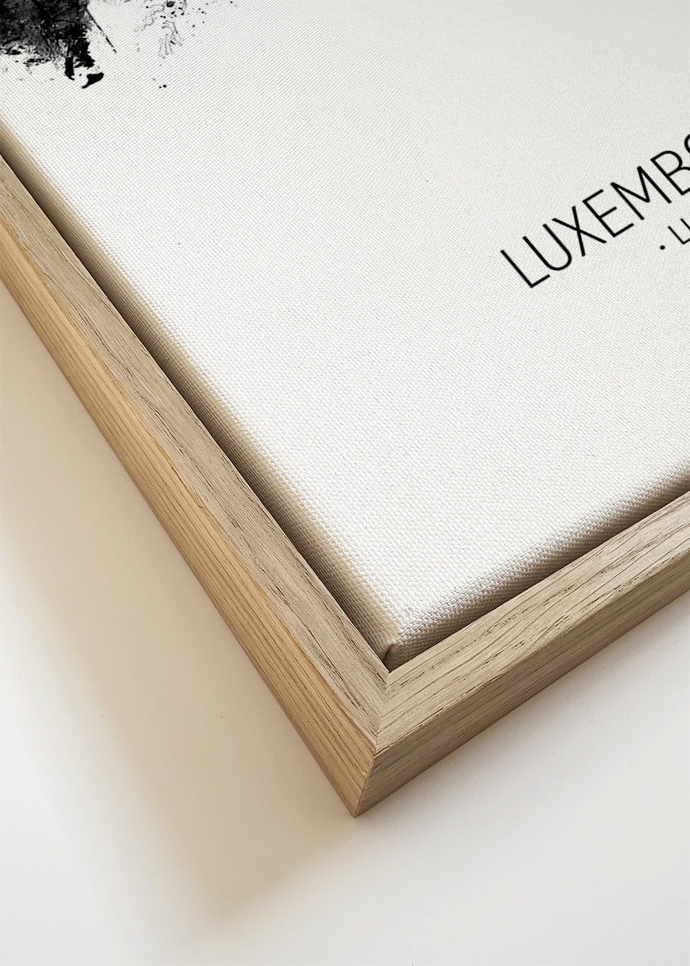 Luxembourg City Skyline noir et blanc