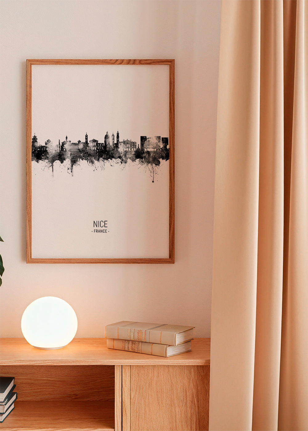 Nice Skyline noir et blanc