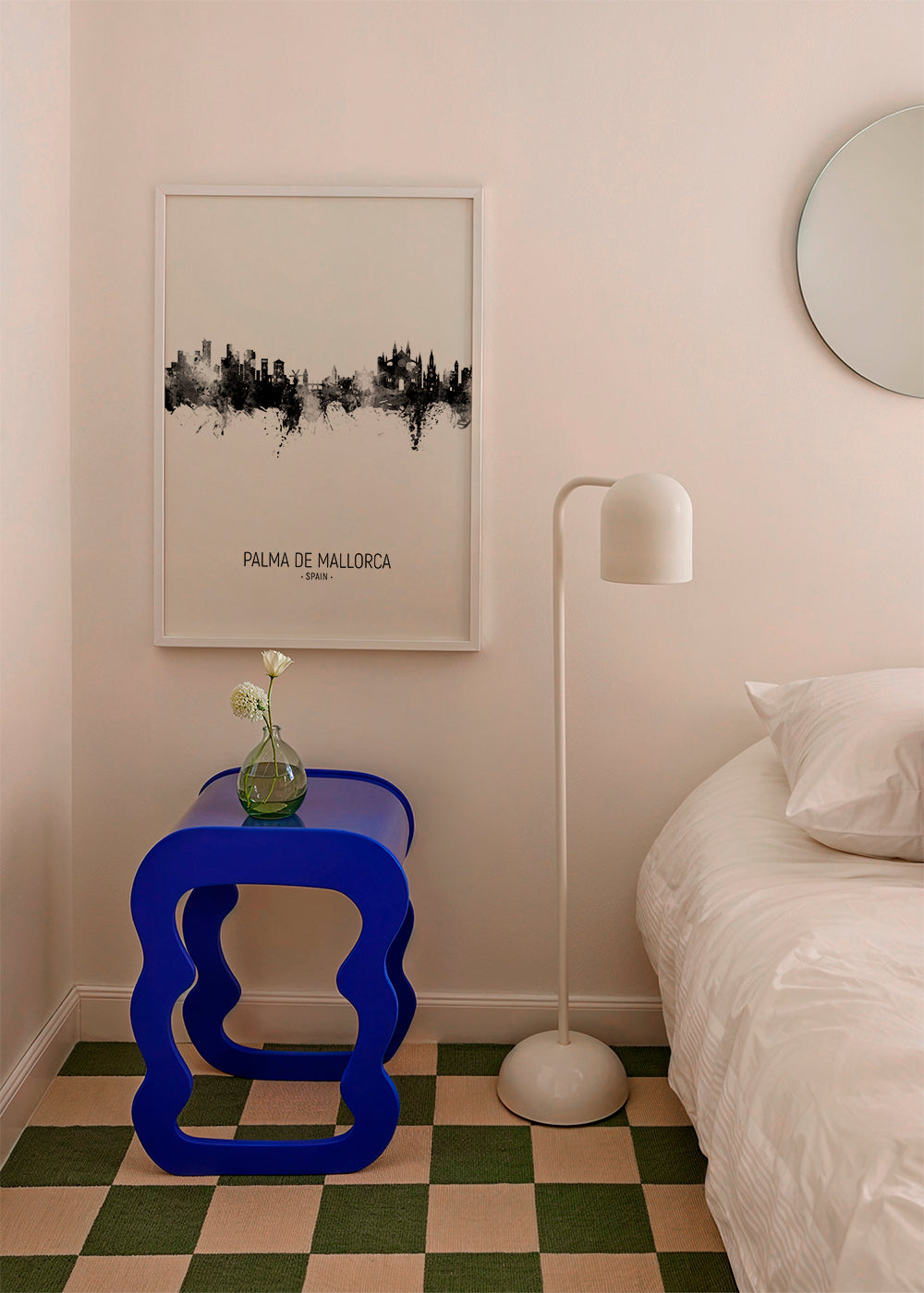 Palma de Mallorca Skyline noir et blanc