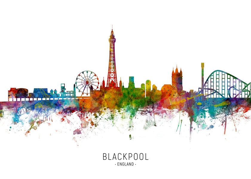 Blackpool Skyline multicoloré
