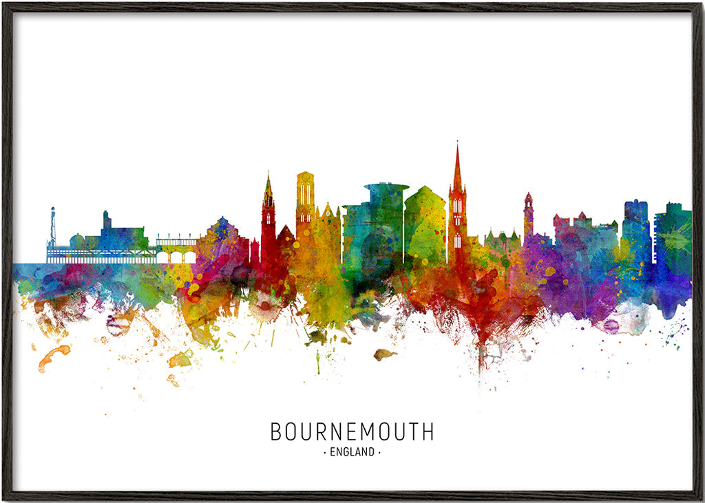 Bournemouth Skyline multicoloré