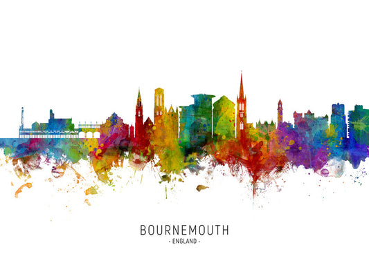 Bournemouth Skyline multicoloré