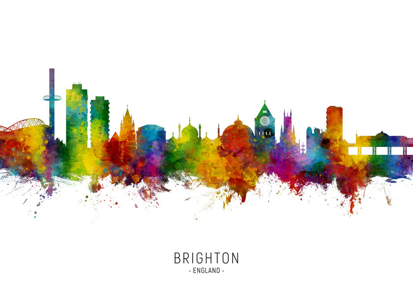 Brighton Skyline multicoloré