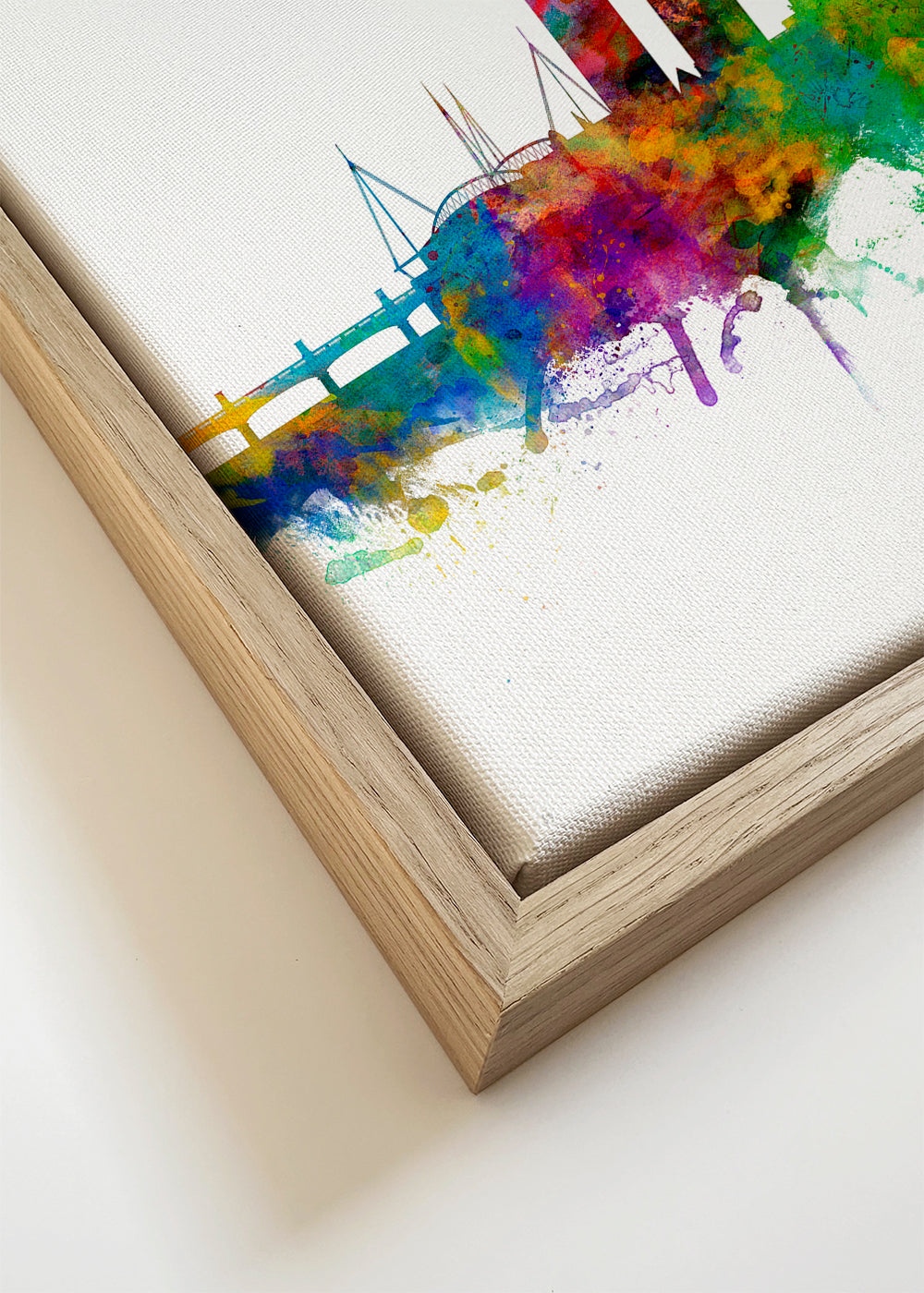 Cardiff Skyline multicoloré