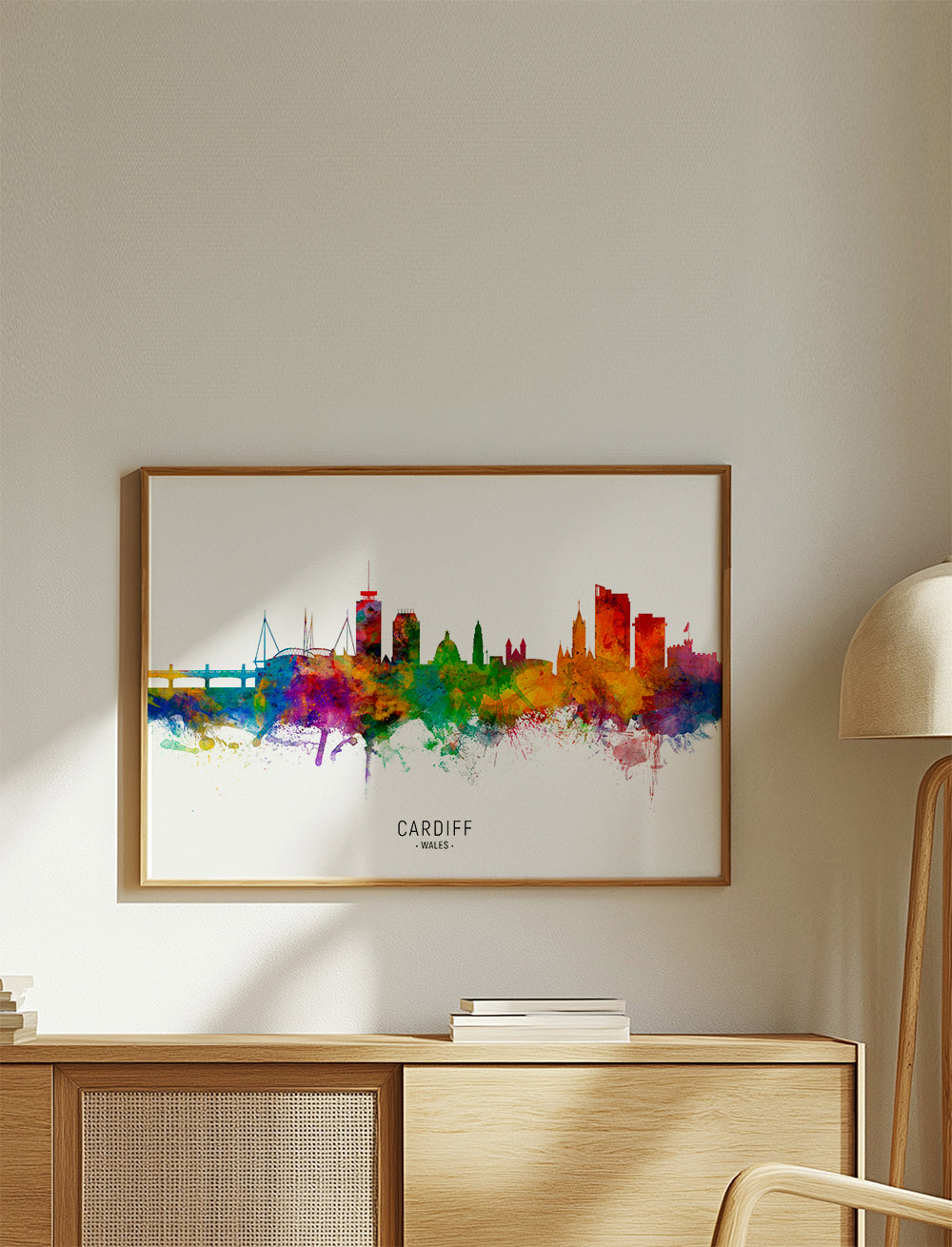 Cardiff Skyline multicoloré