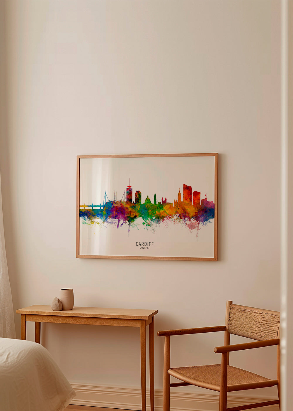 Cardiff Skyline multicoloré