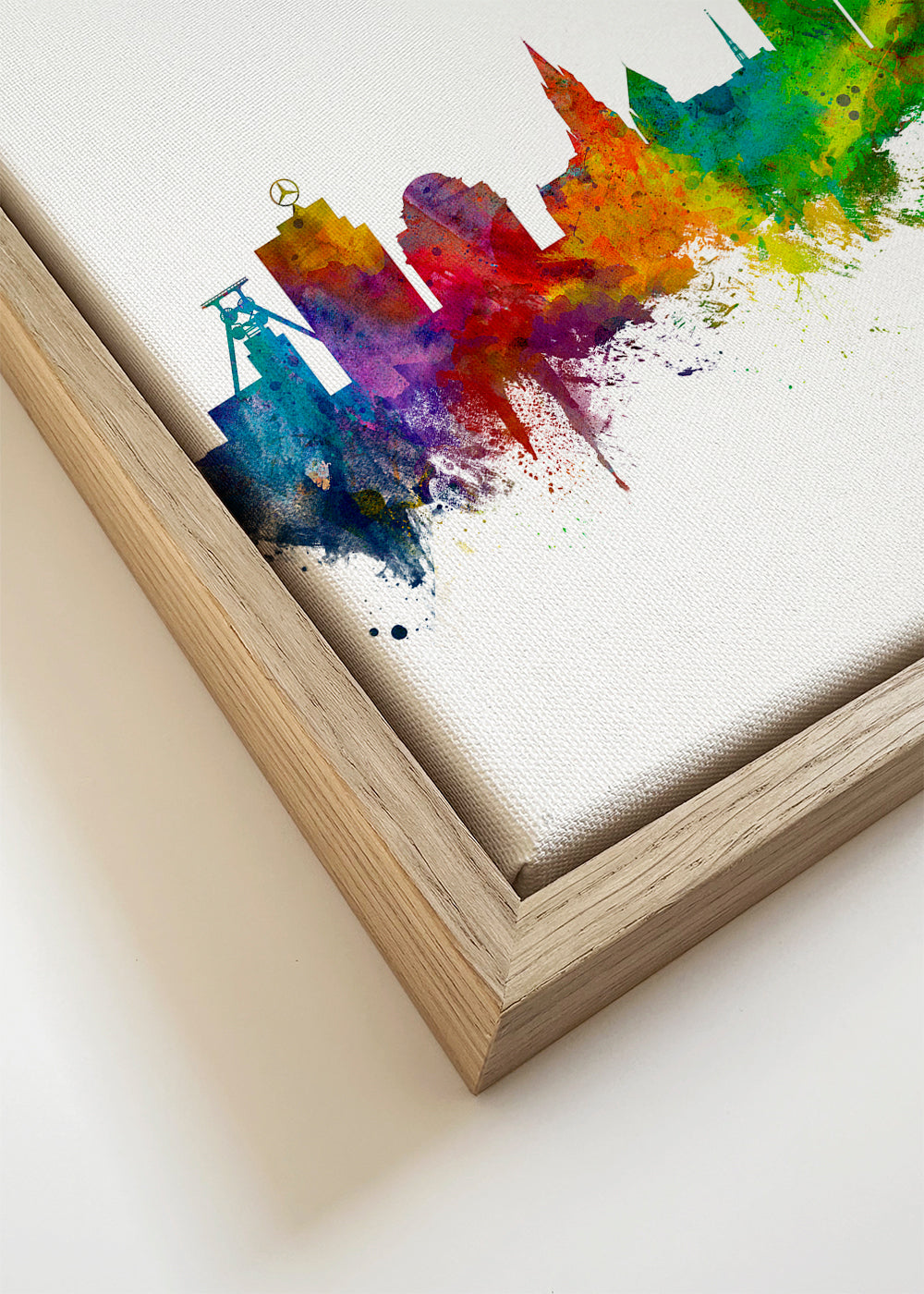 Essen Skyline multicoloré