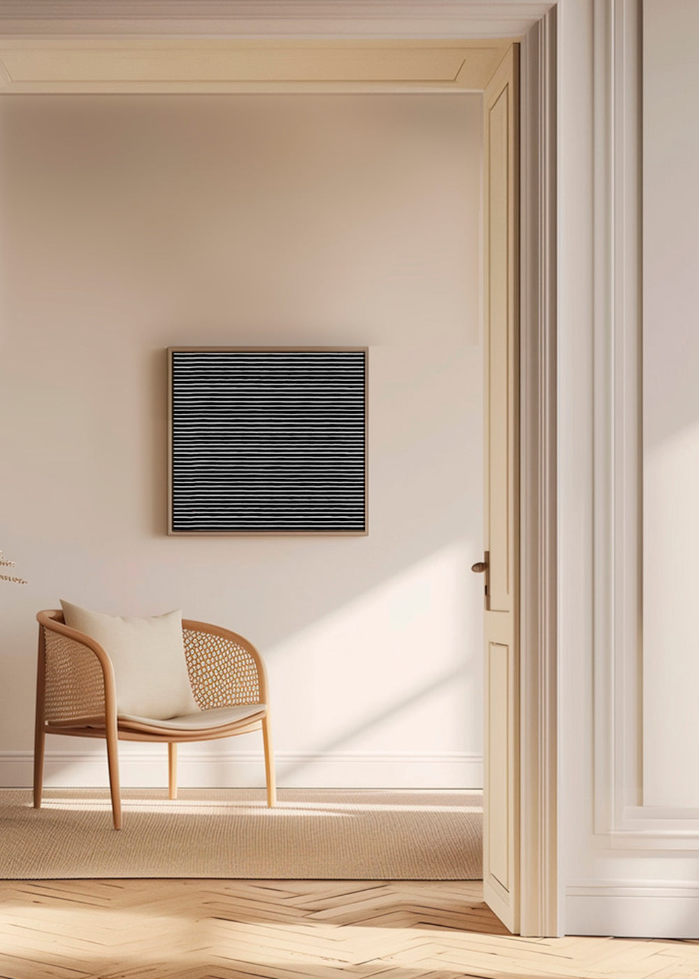 Marker Stripes Black Carré