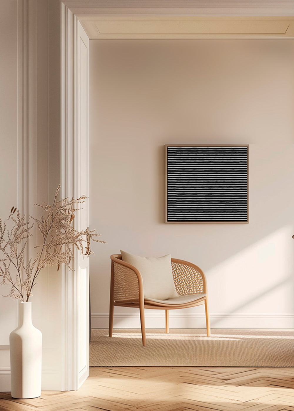 Marker Stripes Black Carré