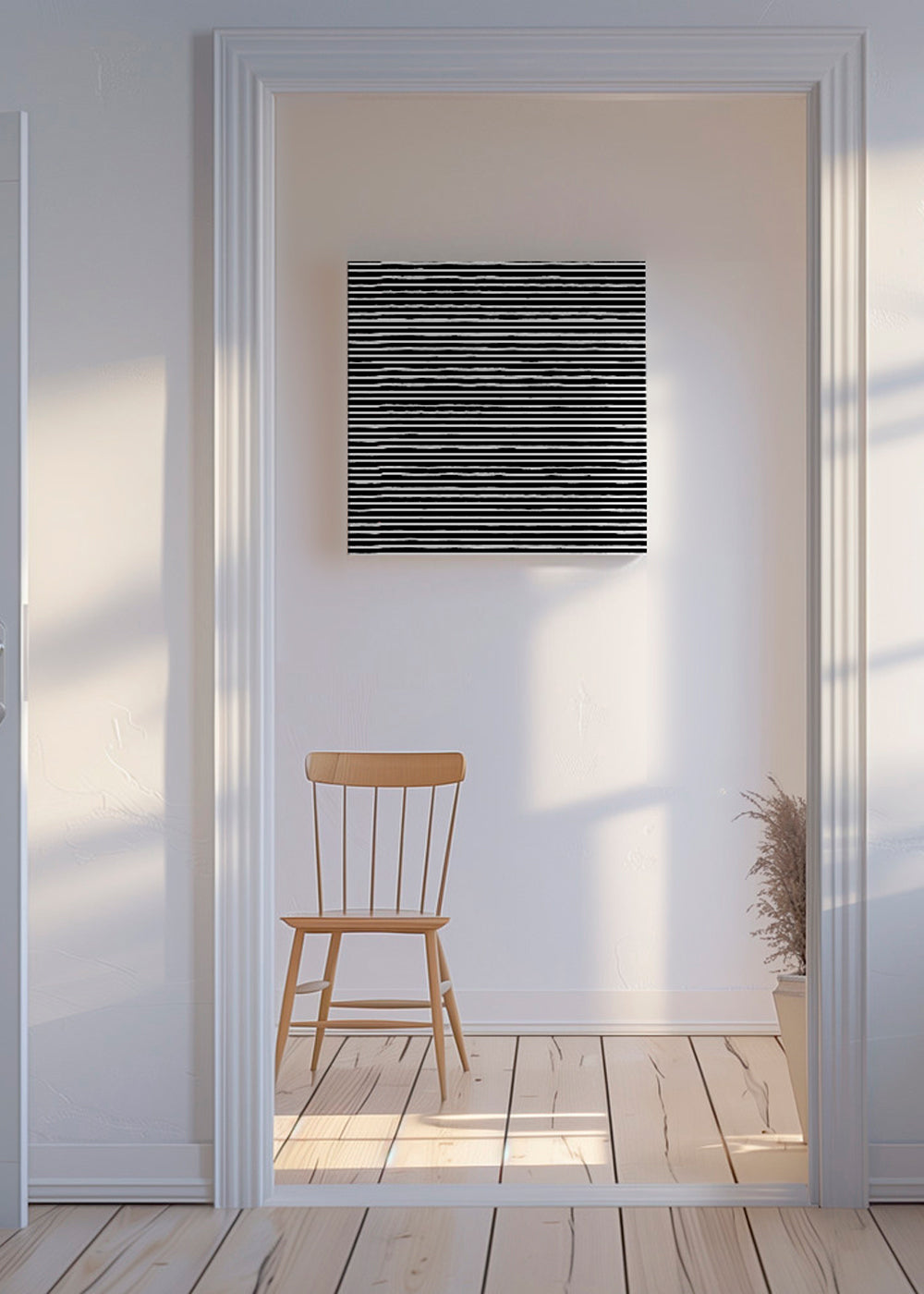 Marker Stripes Black Carré