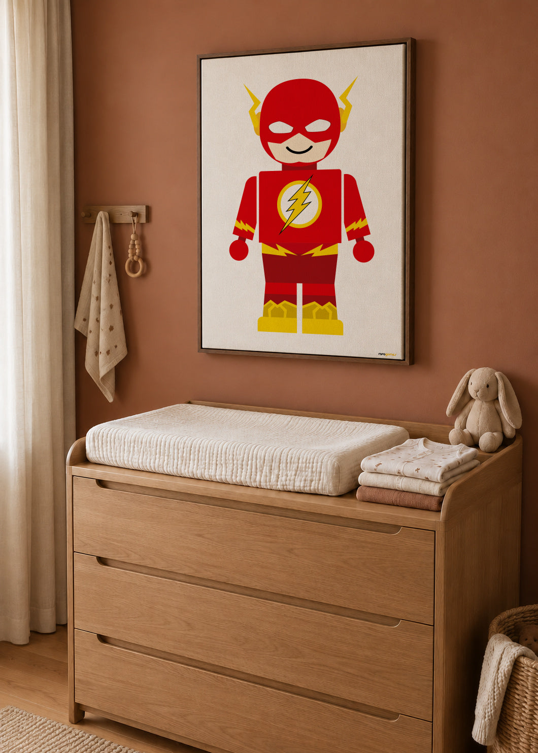 Toy Flash - Framed canvas in an interior
