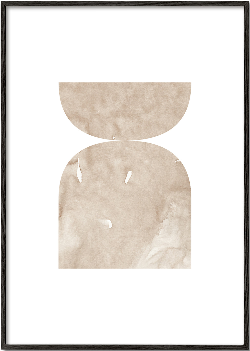 Watercolor shapes Nº1 - beige tones