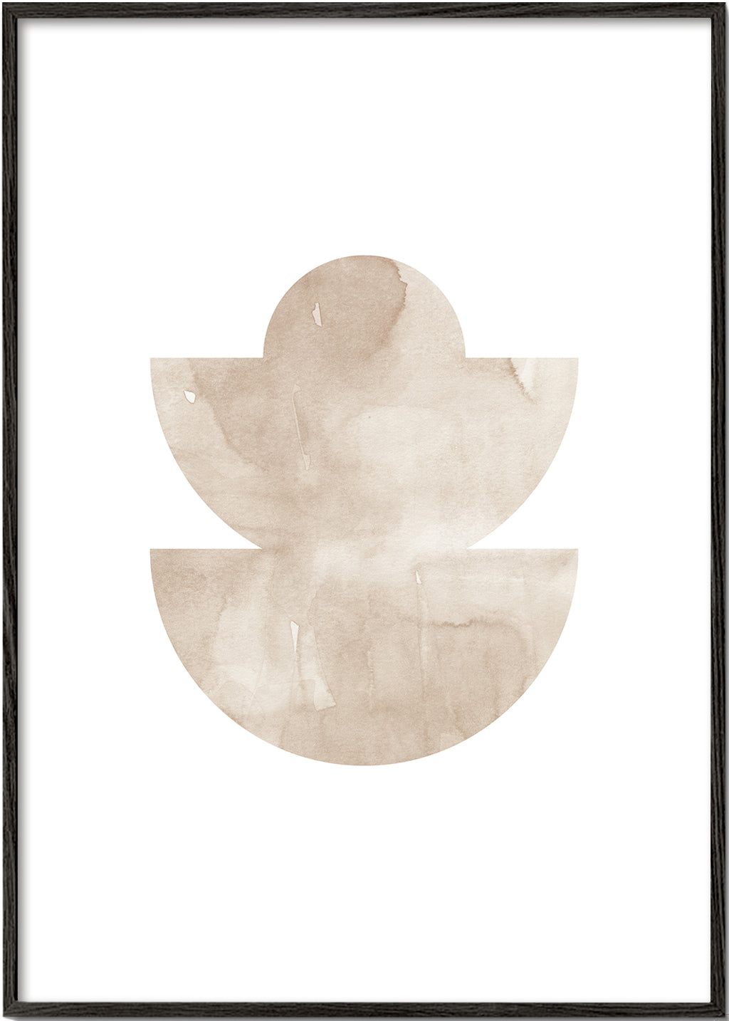 Watercolor shapes Nº5 - beige tones