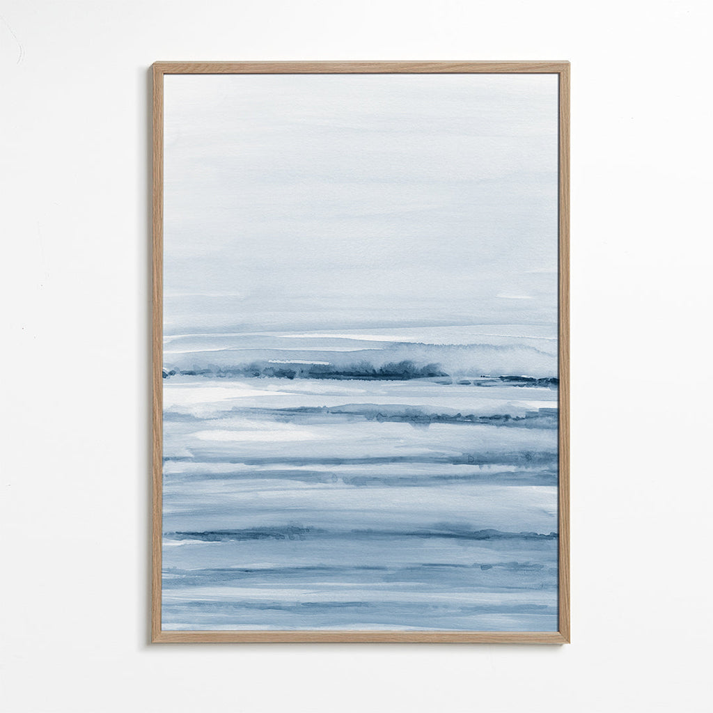 Watercolor landscape N 45 Indigo Blue