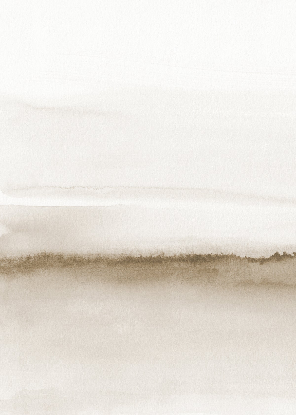 Watercolor landscape N 47 Beige tones 1/2 - Unframed art print