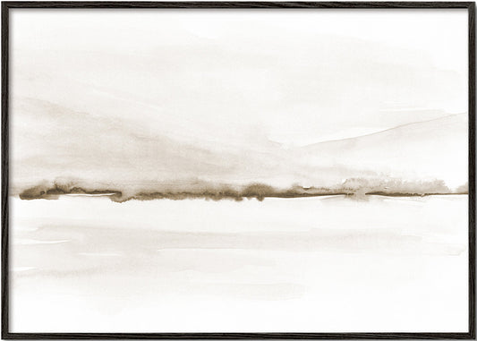 Watercolor landscape N 48 Sepia