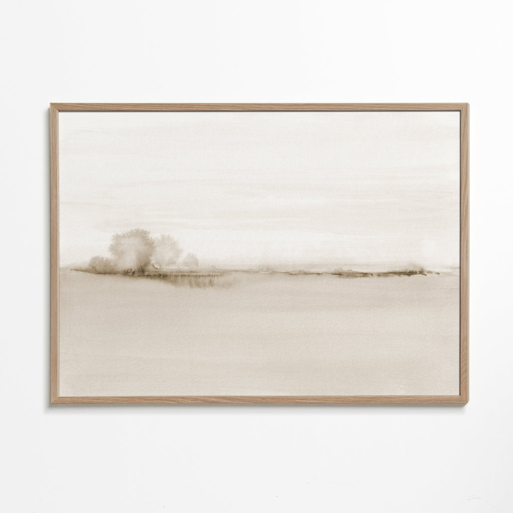 Watercolor landscape N 50 Sepia