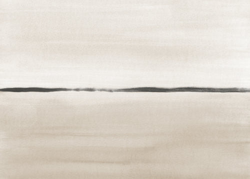 Minimalist horizon in beige tones - Unframed art print