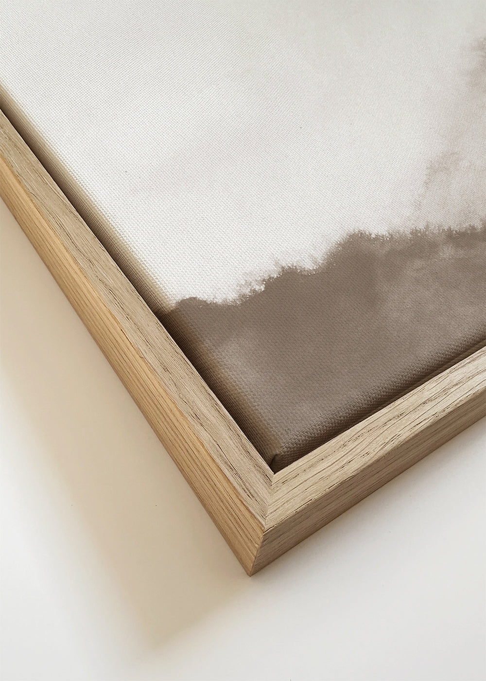 Misty mountains in sepia tones