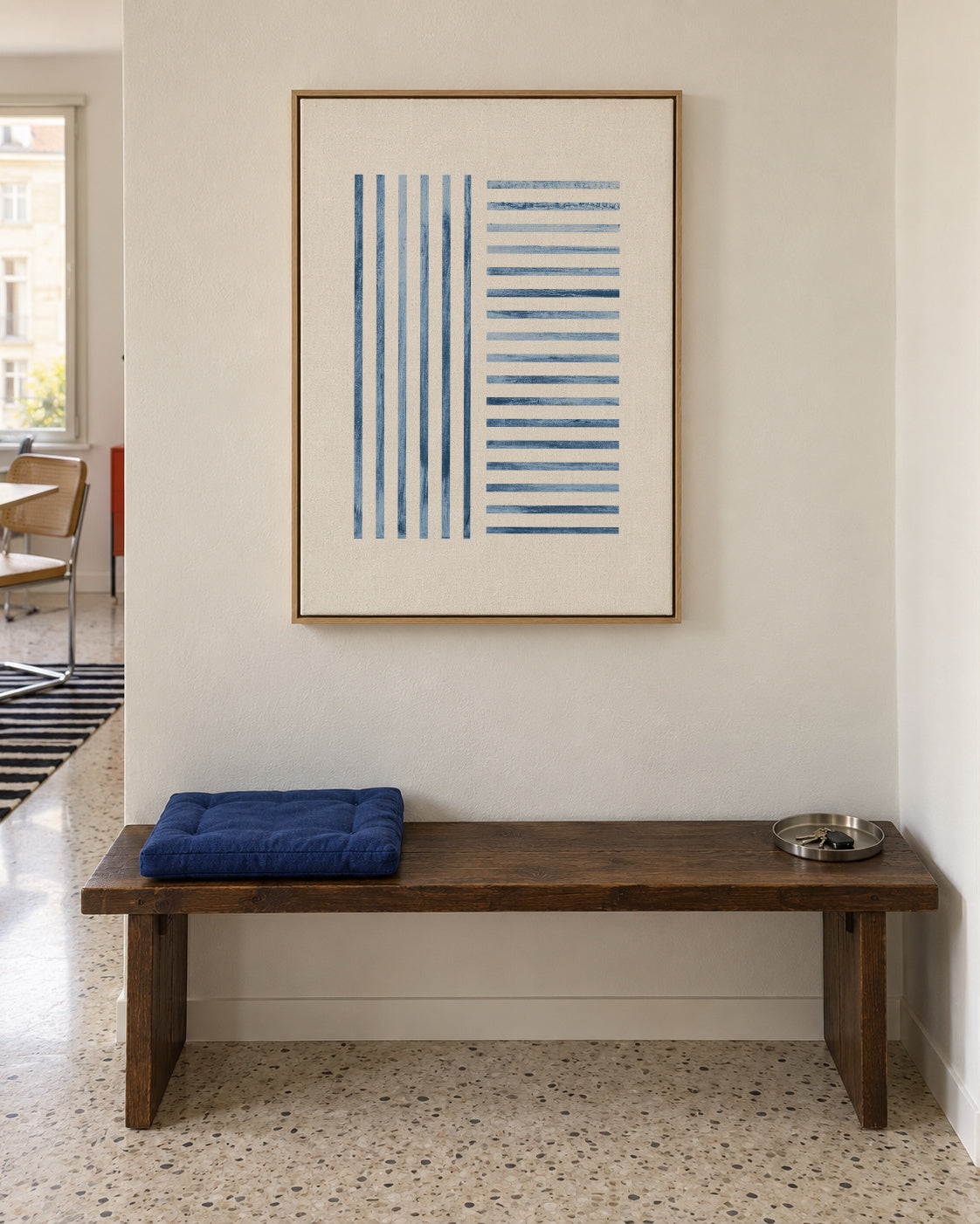 Edge 02 - Framed canvas in an interior