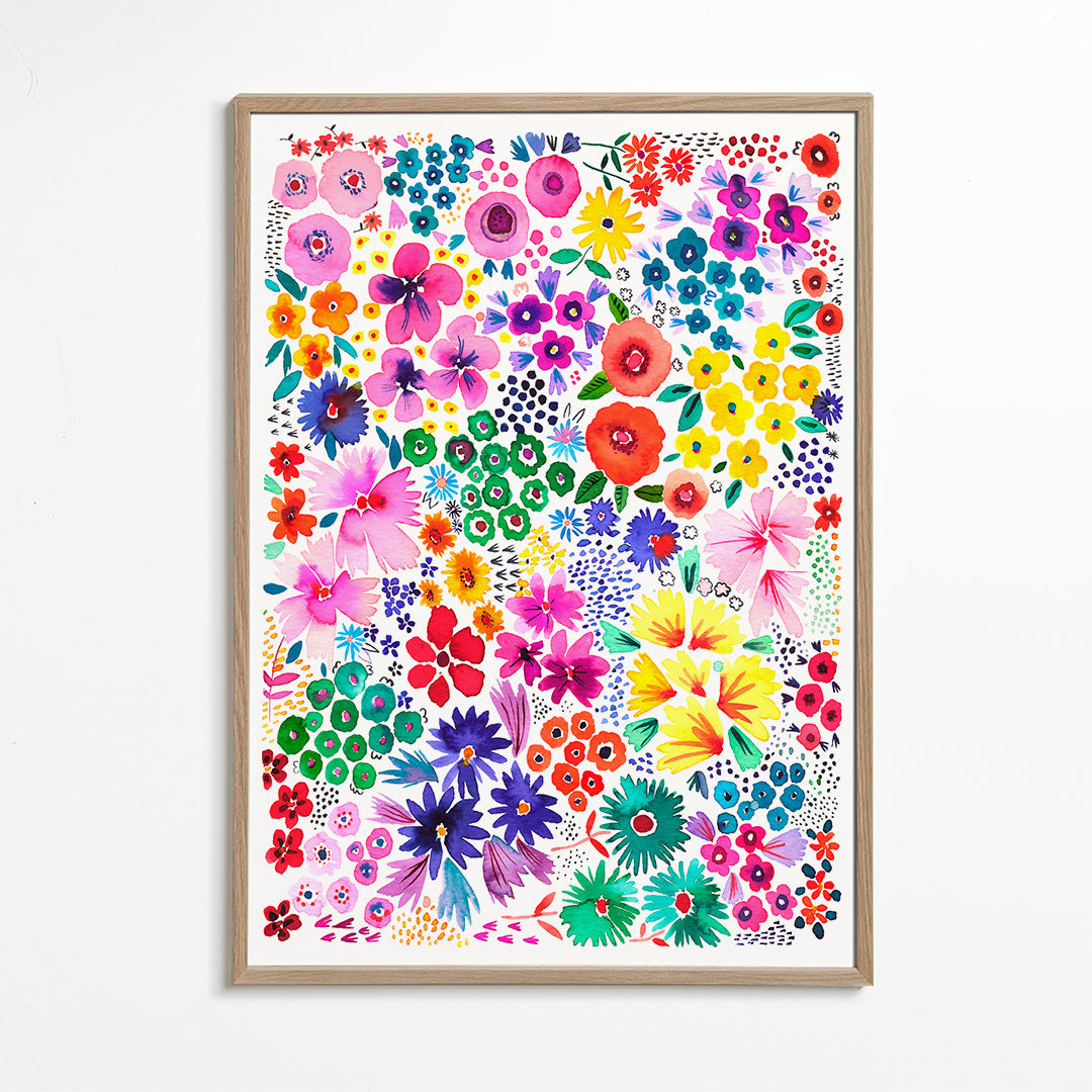 Colorful Little Artful Flowers Multi 2