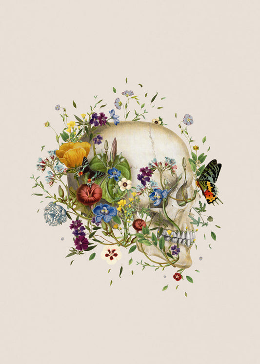 Floral skull