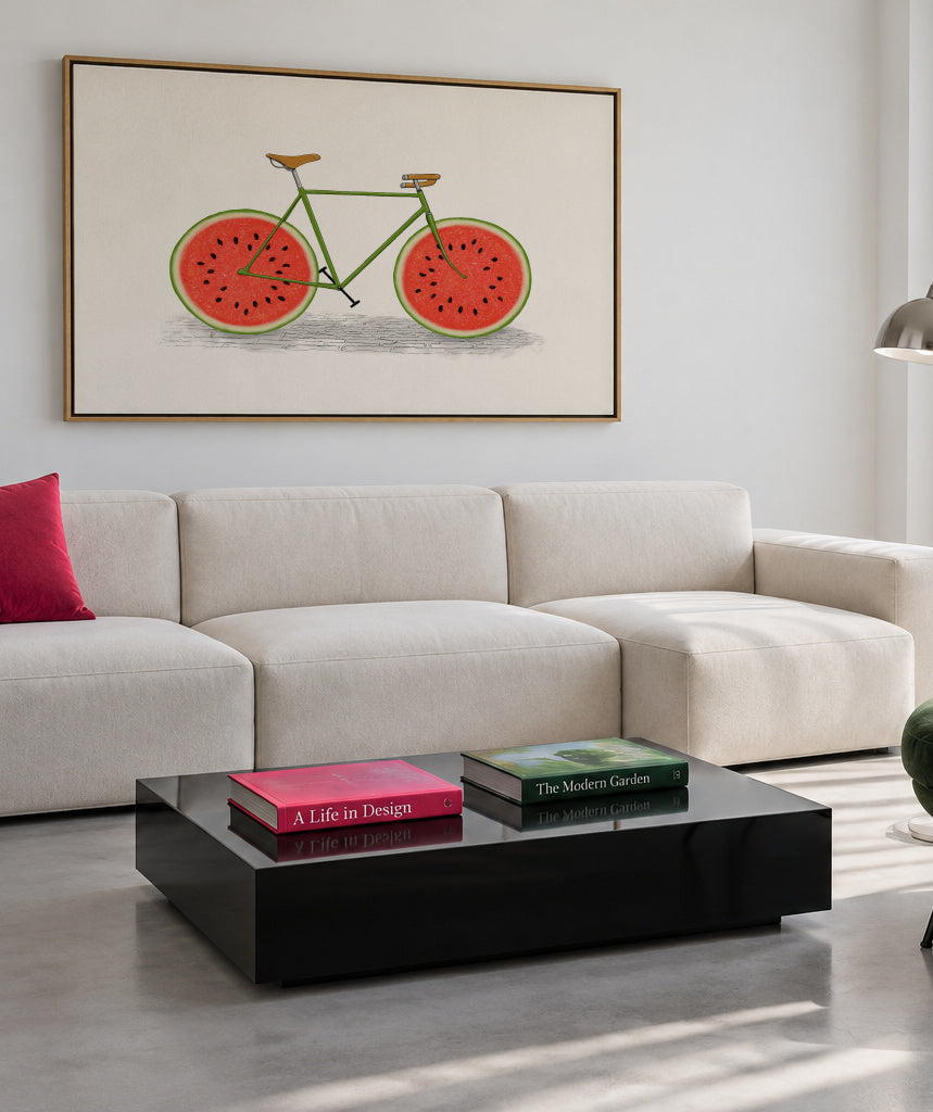 Juicy - Framed canvas in an interior