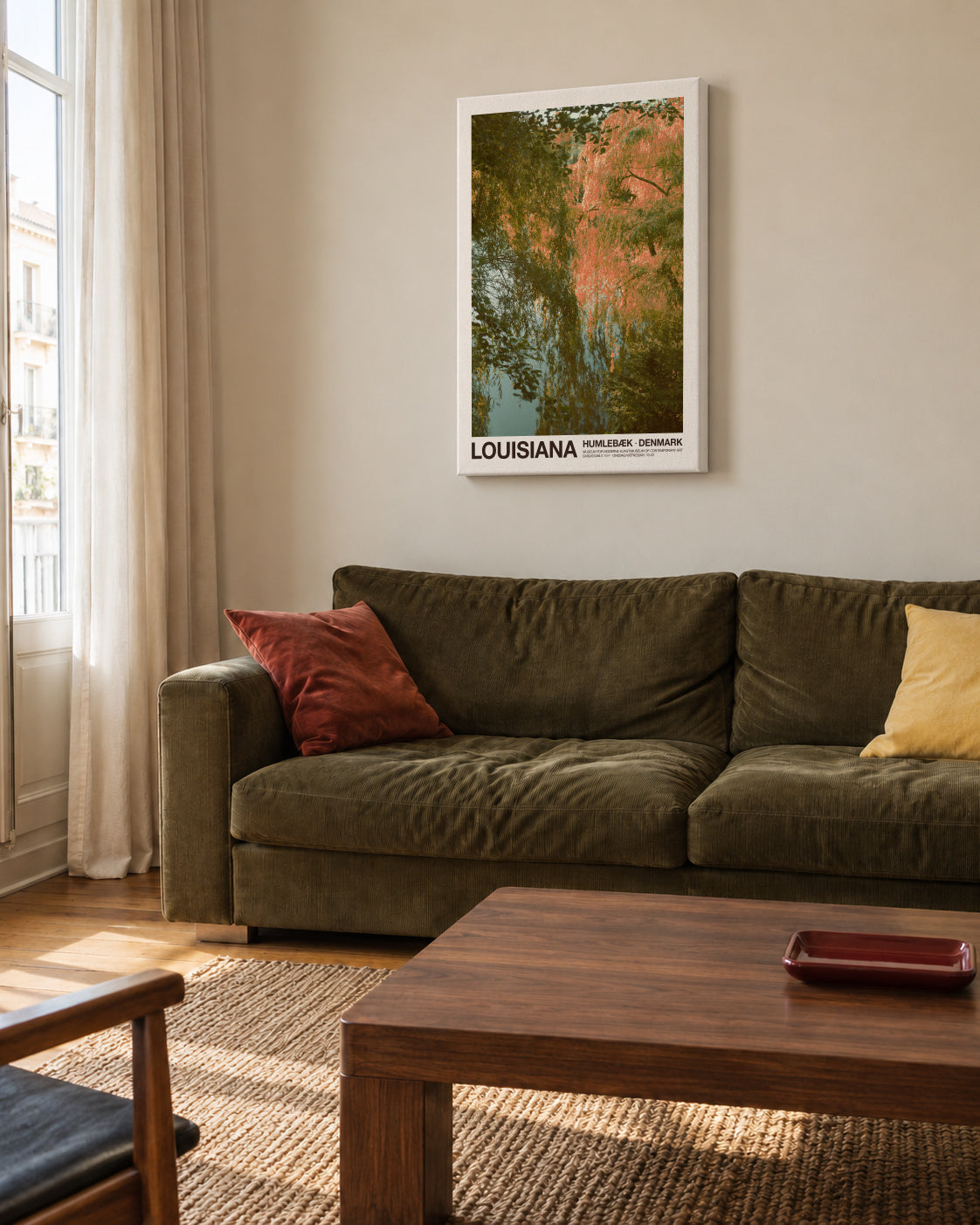 Louisiana - The Lake - Unframed canvas in an interior