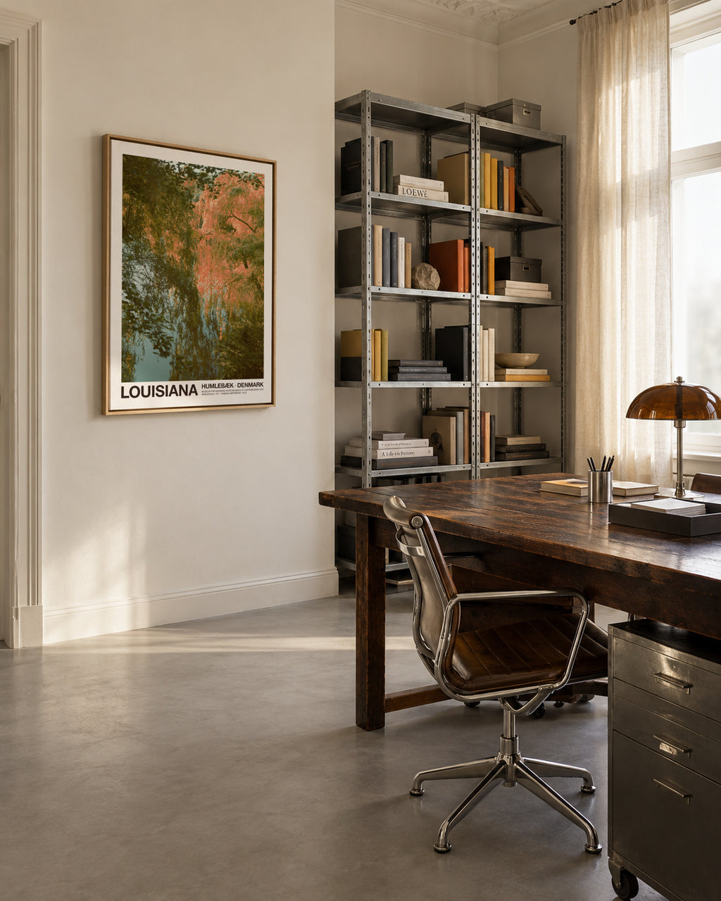 Louisiana - The Lake - Framed canvas in an interior