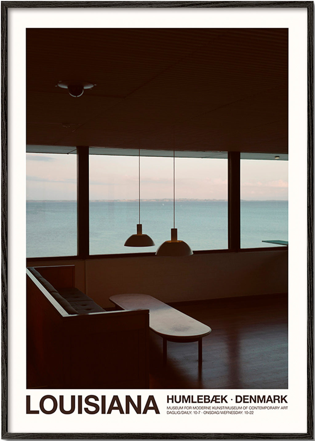 Tableau de ville avec vue sur la mer