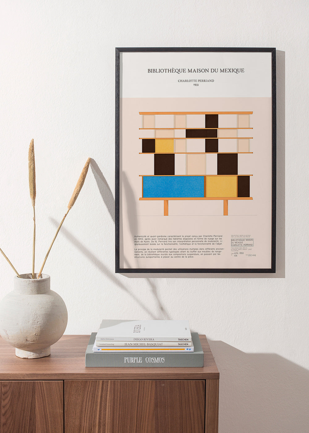 Illustration d'étagère modulaire 1955
