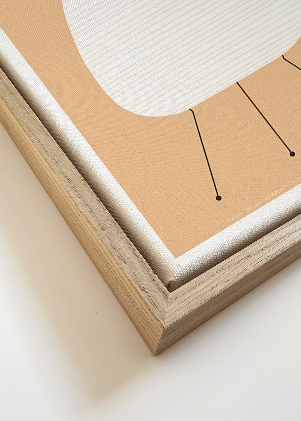 Poster minimaliste Noguchi lampe Akari