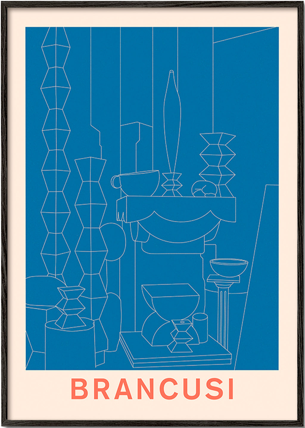 Illustration géométrique Brancusi