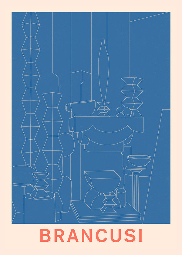 Illustration géométrique Brancusi