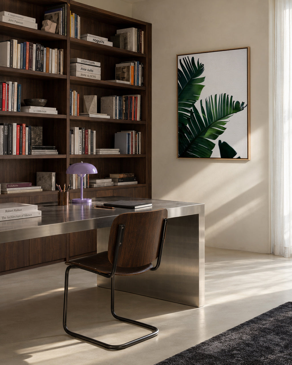 Banana Leaves 10 - Framed canvas in an interior