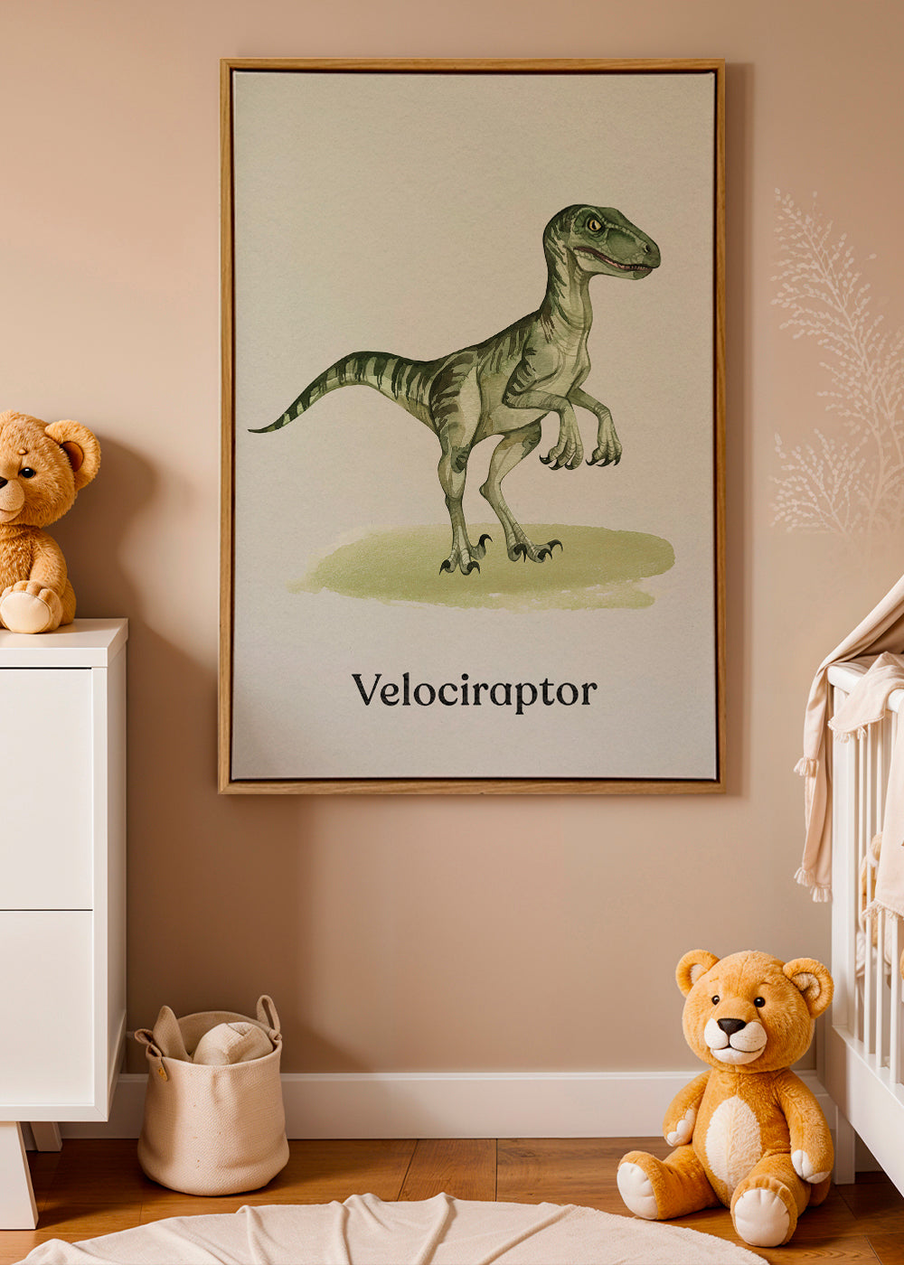 Œuvre Velociraptor pour enfants