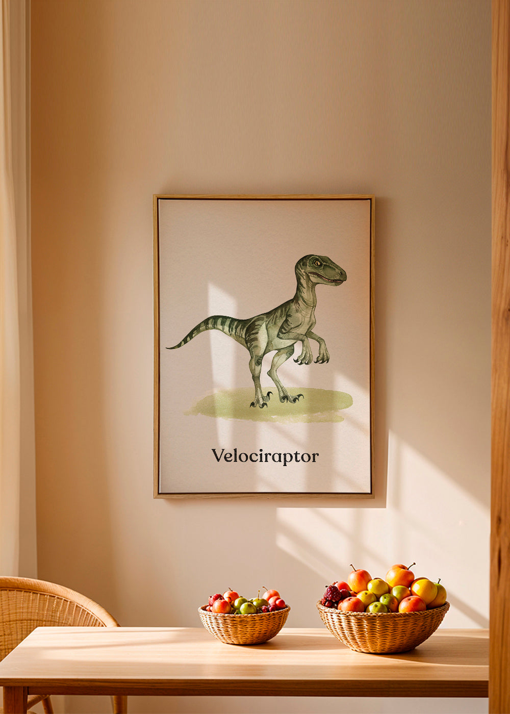 Œuvre Velociraptor pour enfants