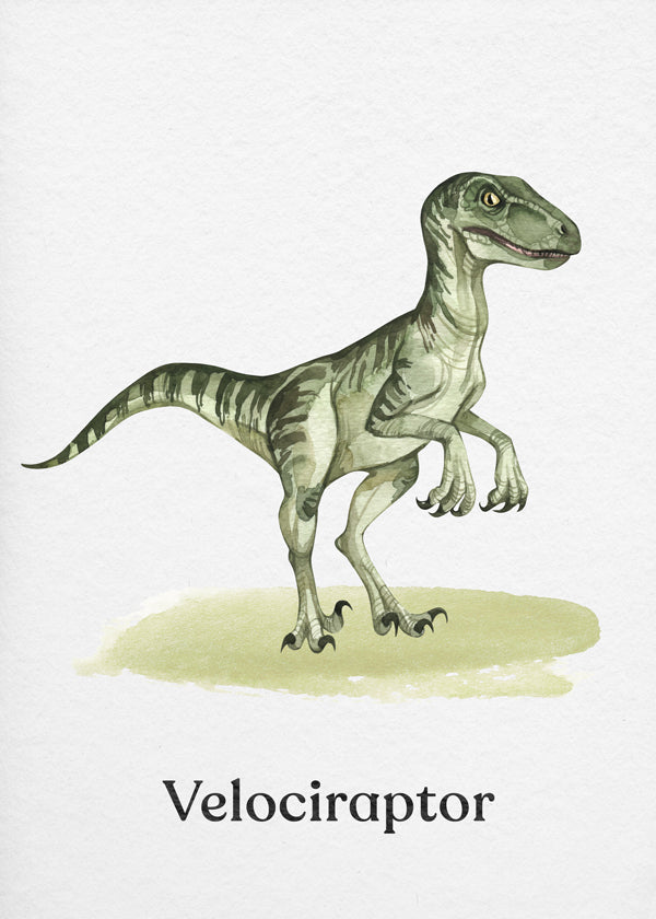 Œuvre Velociraptor pour enfants