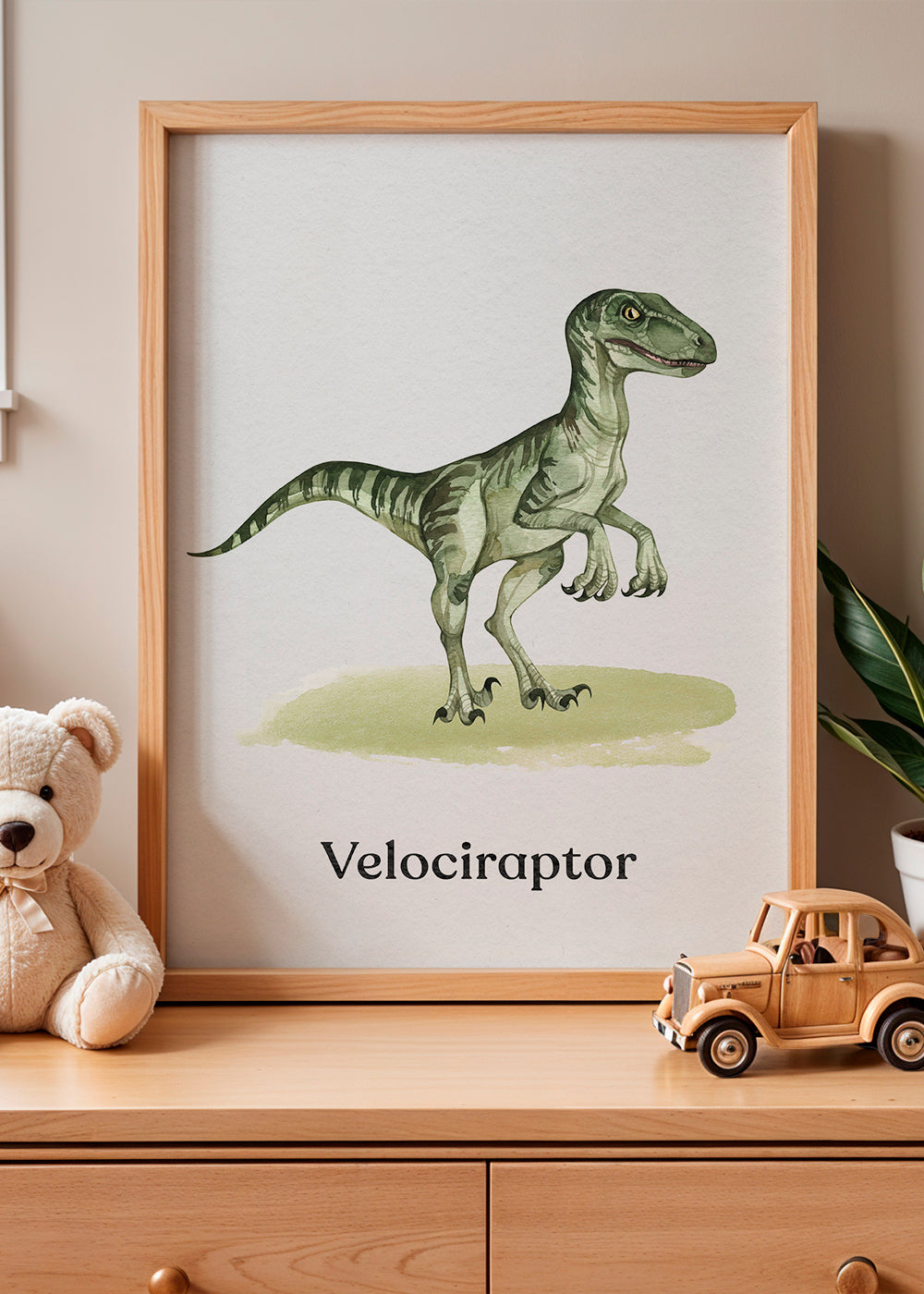 Œuvre Velociraptor pour enfants