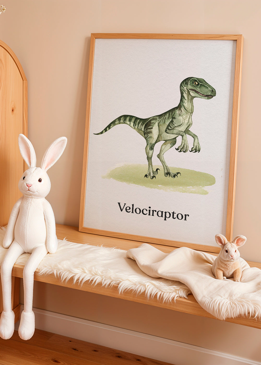 Œuvre Velociraptor pour enfants