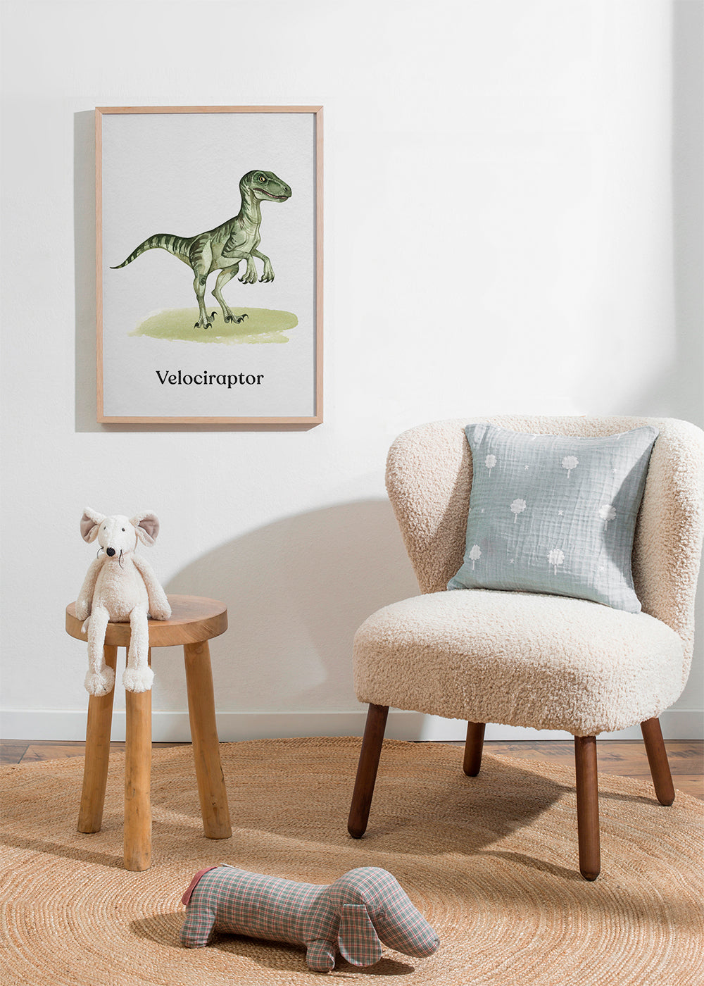Œuvre Velociraptor pour enfants