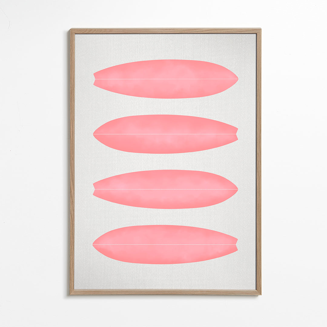 Surfboard in Pink