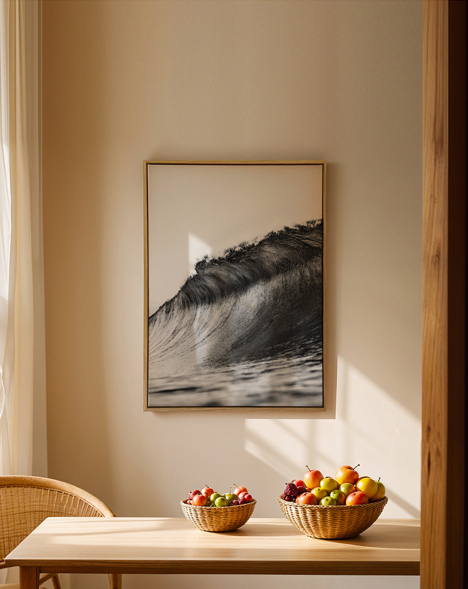 Ocean Wave - Framed canvas in an interior