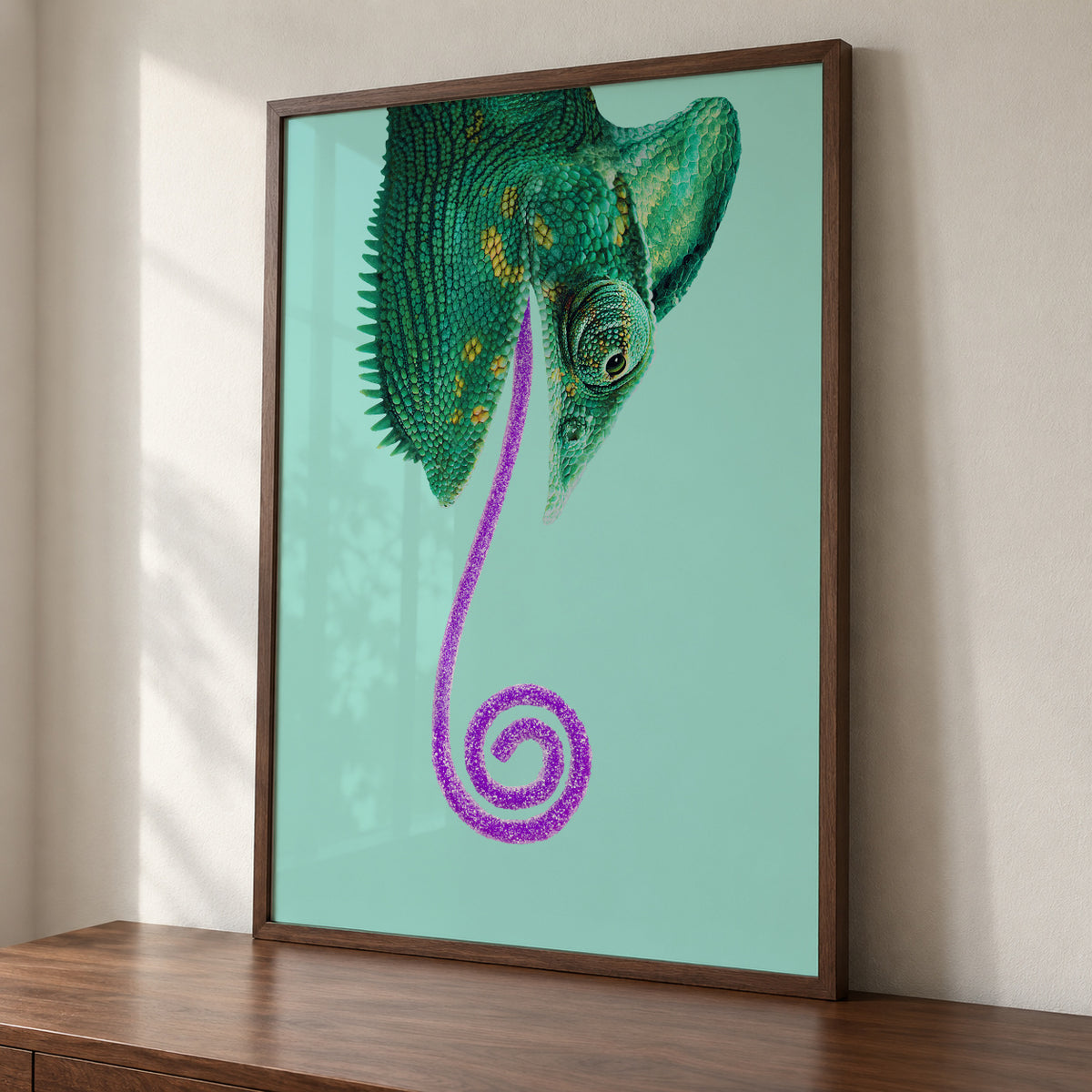 Candy Chameleon - Framed poster detail