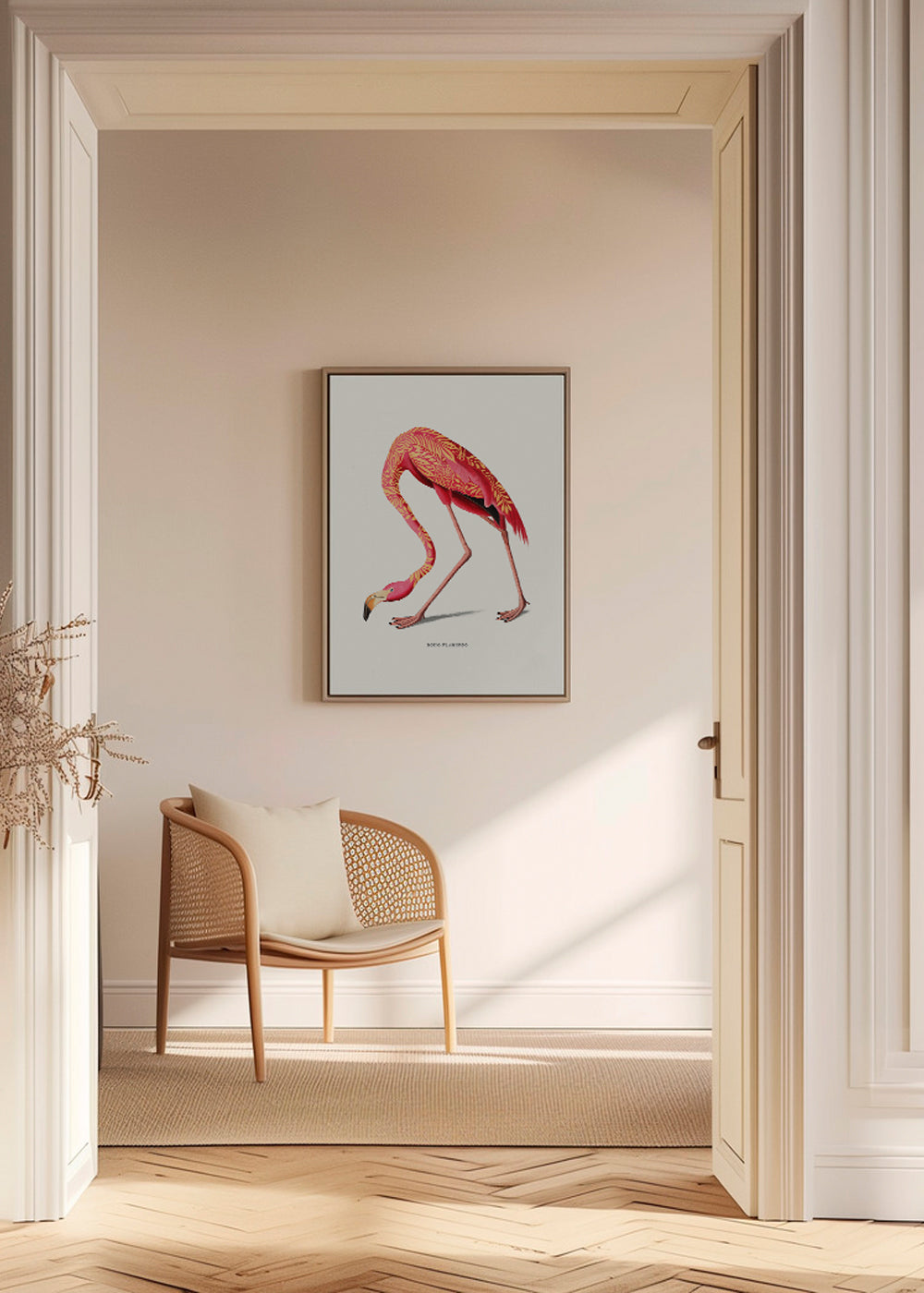 Boho flamingo