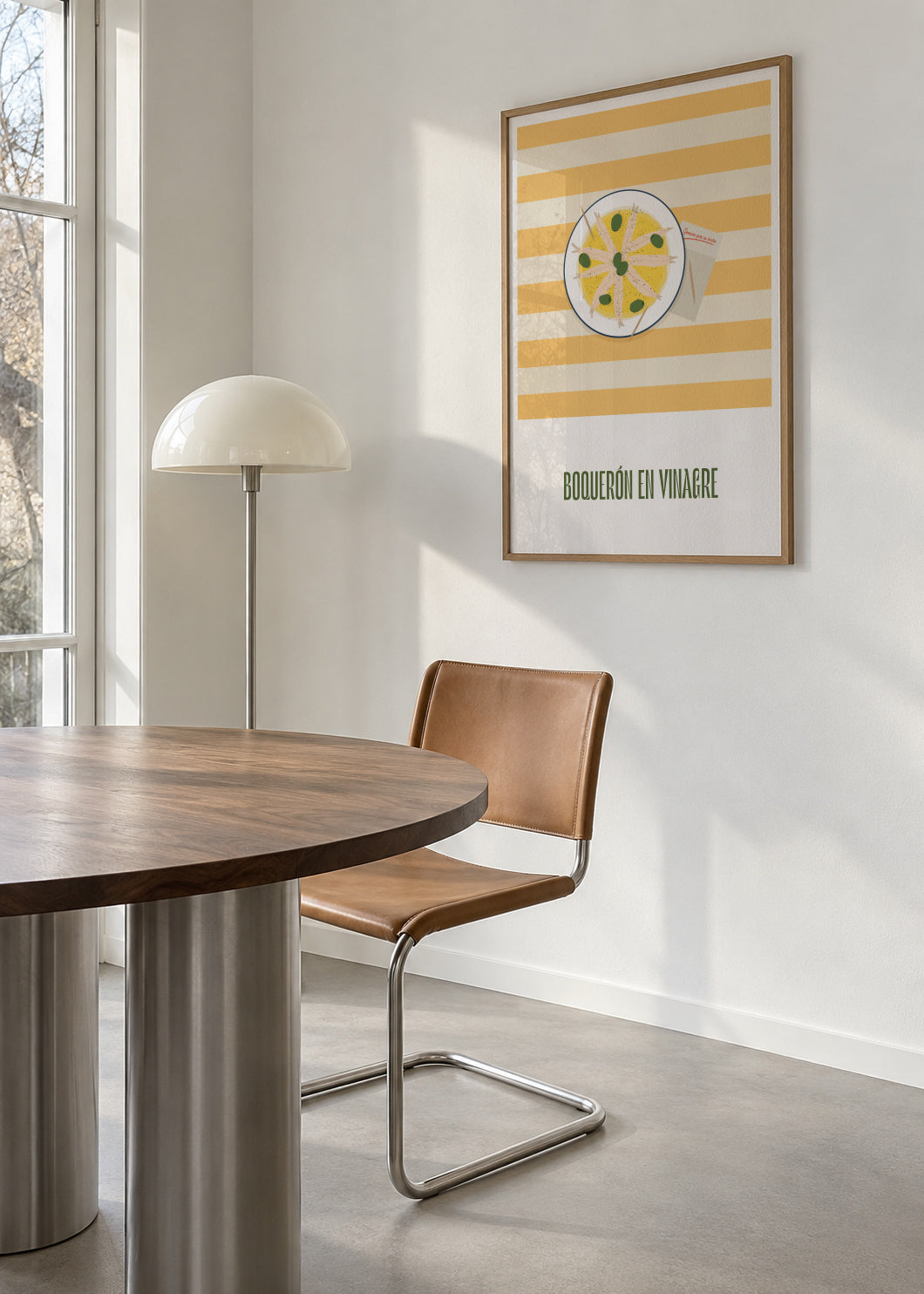 Boquerón en vinagre - Framed poster in an interior