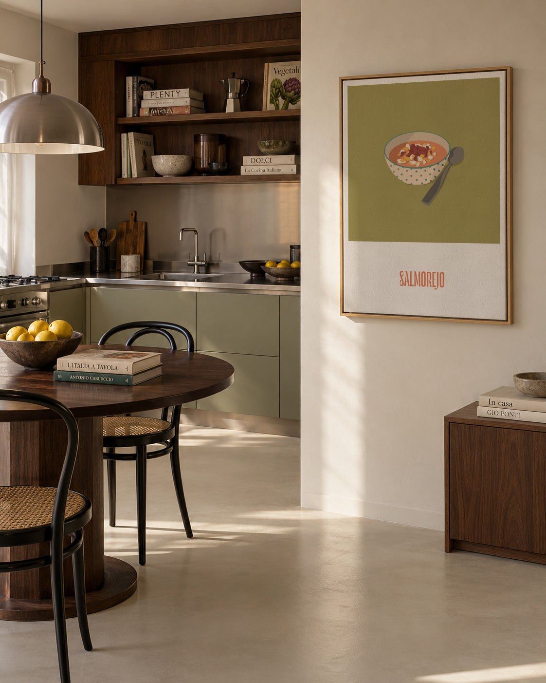 Salmorejo - Framed canvas in an interior
