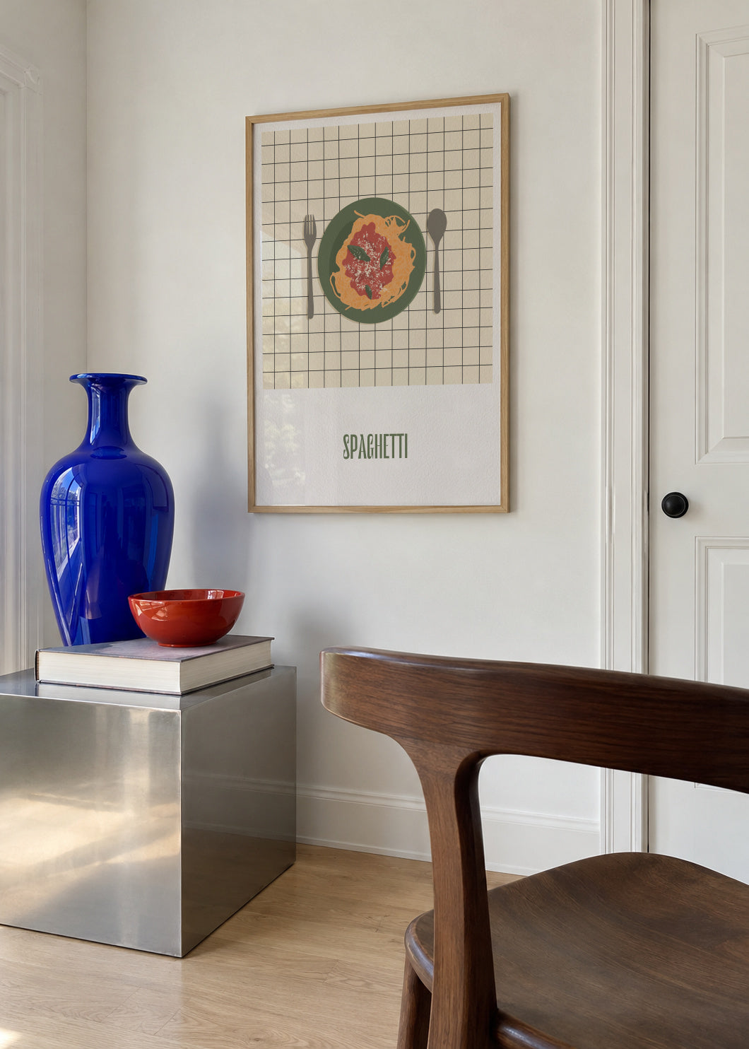Spaghetti - Framed poster in an interior